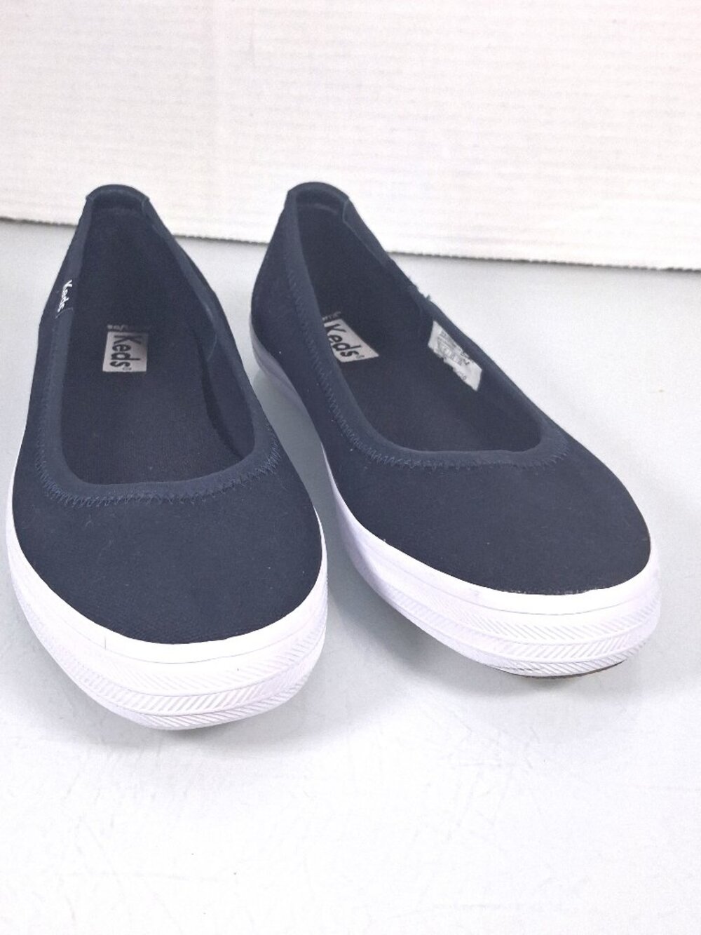Keds Blue Canvas Slip On Shoes Loafers Women's Size 5.5 Comfort Flats